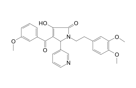 2H-pyrrol-2-one, 1-[2-(3,4-dimethoxyphenyl)ethyl]-1,5-dihydro-3-hydroxy-4-(3-methoxybenzoyl)-5-(3-pyridinyl)-