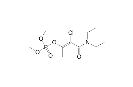 Phosphoric acid, 2-chloro-3-(diethylamino)-1-methyl-3-oxo-1-propenyl dimethyl ester