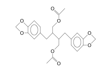 (2R,3R)-2,3-Bis(3,4-methylenedioxy-benzyl-)-1,4-butanediol diacetate