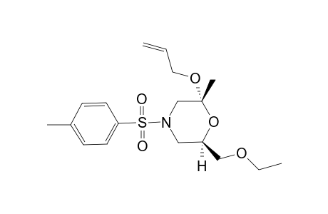 (2R,6R)-2-(allyloxy)-6-(ethoxymethyl)-2-methyl-4-tosylmorpholine