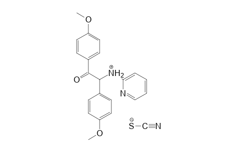 4'-methoxy-2-(p-methoxyphenyl)-2-[(2-pyridyl)amino]acetophenone, monothiocyanate