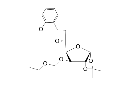 (1'R)-1,2-o-Isopropylidene-6-deoxy-3-o-ethoxymethyl-6-C-(hydroxyphenylmethyl)-.alpha.,D-glucofuranose