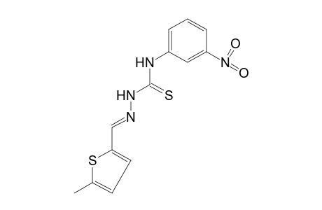 5-methyl-2-thiophenecarboxaldehyde, 4-(m-nitrophenyl)-3-thiosemicarbazone