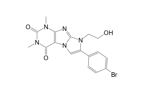 7-(4-bromophenyl)-8-(2-hydroxyethyl)-1,3-dimethyl-1H-imidazo[2,1-f]purine-2,4(3H,8H)-dione