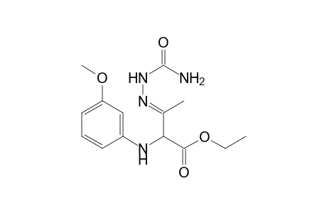 Ethyl 3-[(aminocarbonyl)hydrazono]-2-[(3-methoxyphenyl)amino]butanoate