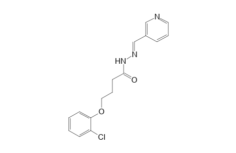 4-(o-CHLOROPHENOXY)BUTYRIC ACID, [(3-PYRIDYL)METHYLENE]HYDRAZIDE