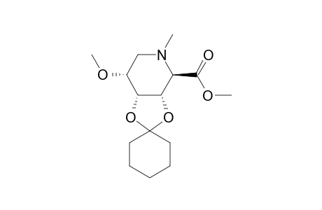 Methyl 3,4-O-cyclohexylidene-2,6-dideoxy-5-O-methyl-2,6-(methylimino)-D-allonate