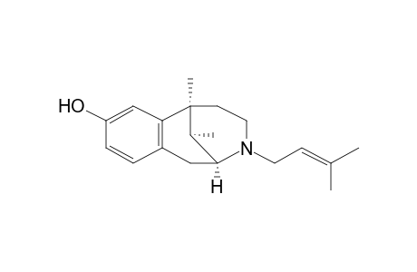 2,6-Methano-3-benzazocin-8-ol, 1,2,3,4,5,6-hexahydro-6,11-dimethyl-3-(3-methyl-2-butenyl)-, (2.alpha.,6.alpha.,11R*)-