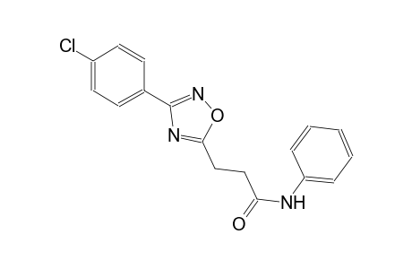 3-[3-(4-chlorophenyl)-1,2,4-oxadiazol-5-yl]-N-phenylpropanamide