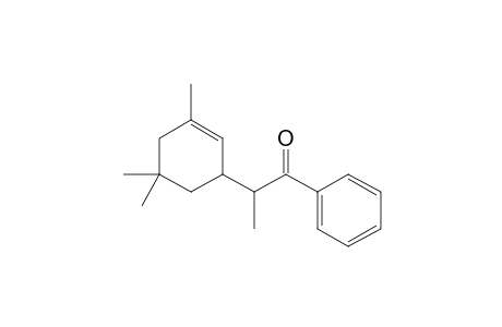 1-Phenyl-2-(3,5,5-trimethyl-1-cyclohex-2-enyl)-1-propanone