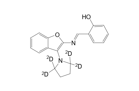 3-(2,2,5,5-2H4)-pyrrolidino-2-salicylidene-aminobenzofuran