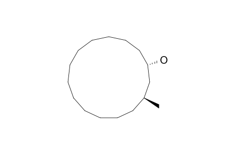 (1S,3S)-3-methyl-1-cyclopentadecanol