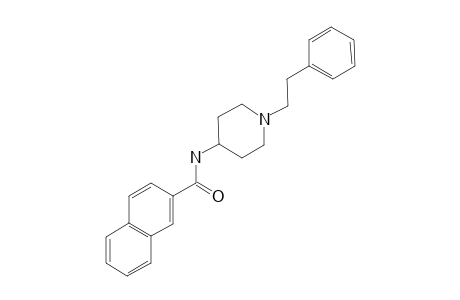 N-[1-(2-Phenylethyl)-4-piperidinyl]-2-naphthamide