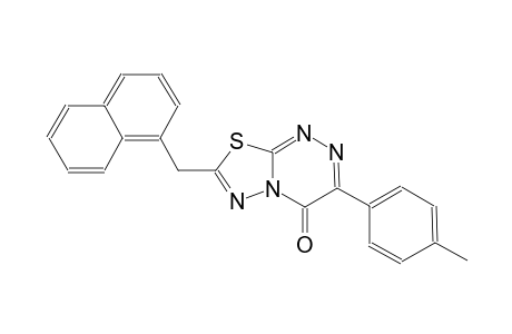 4H-[1,3,4]thiadiazolo[2,3-c][1,2,4]triazin-4-one, 3-(4-methylphenyl)-7-(1-naphthalenylmethyl)-