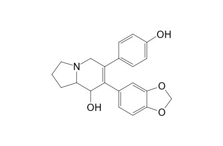 8-Indolizinol, 7-(1,3-benzodioxol-5-yl)-1,2,3,5,8,8a-hexahydro-6-(4-hydroxyphenyl)-