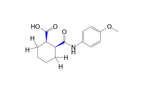 cis-2-[(p-methoxyphenyl)carbamoyl]cyclohexanecarboxylic acid