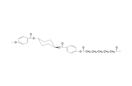 Poly(oxy-1,4-trans-cyclohexyleneoxycarbonyl-1,4-phenyleneoxycarbonyl-pentamethylenecarbonyloxy-1,4-benzoyl)