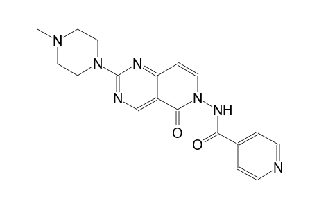 4-pyridinecarboxamide, N-(2-(4-methyl-1-piperazinyl)-5-oxopyrido[4,3-d]pyrimidin-6(5H)-yl)-