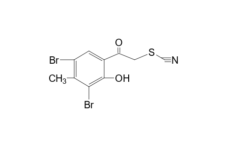 Thiocyanic acid, 3,5-dibromo-2-hydroxy-4-methylphenacyl ester