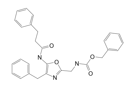 2-(((Carbobenzyloxy)-amino)methyl)-4-benzyl-5-(benzylacetamido)oxazole