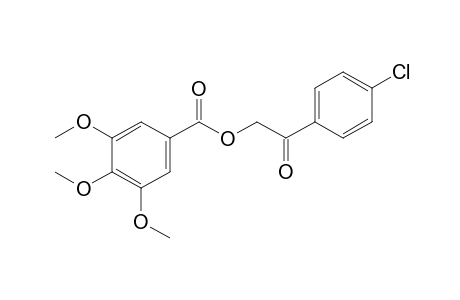 3,4,5-trimethoxybenzoic acid, ester with 4'-chloro-2-hydroxyacetophenone