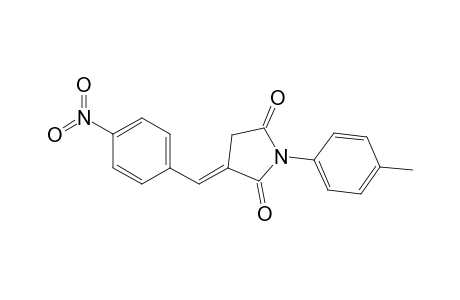 2,5-Pyrrolidinedione, 1-(4-methylphenyl)-3-[(4-nitrophenyl)methylene]-, (E)-