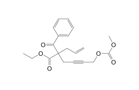 4-Benzoyl-4-(ethoxycarbonyl)-8-(methoxycarbonyloxy)oct-1-en-6-yne