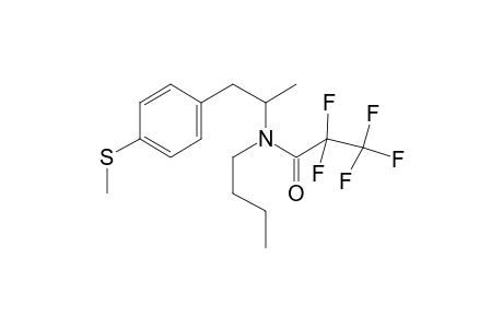 N-Butyl-2,2,3,3,3-pentafluoro-N-(1-methyl-2-[4-(methylsulfanyl)phenyl]ethyl)propanamide