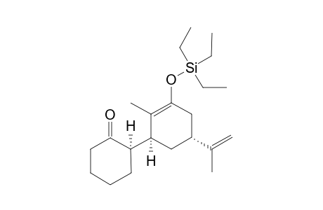 (1R,1'S,5'R)-5'-Isopropenyl-2'-methyl-3'-triethylsilanyloxy-bicyclohexyl-2'-en-2-one