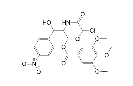 benzoic acid, 3,4,5-trimethoxy-, 2-[(2,2-dichloroacetyl)amino]-3-hydroxy-3-(4-nitrophenyl)propyl ester