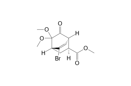 Methyl (1S*,2S*,4R*)-5-Bromo-8,8-dimethoxy-7-oxobicyclo[2.2.2]oct-5-ene-2-carboxylate