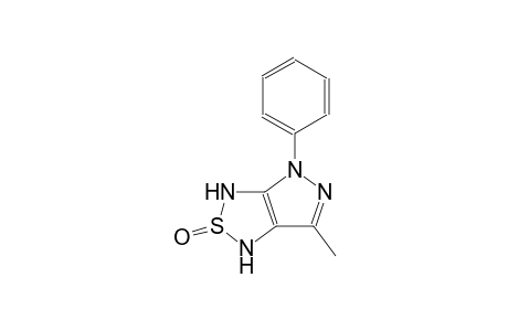 6-methyl-4-phenyl-3,4-dihydro-1H-pyrazolo[3,4-c][1,2,5]thiadiazole 2-oxide