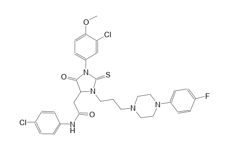 4-imidazolidineacetamide, 1-(3-chloro-4-methoxyphenyl)-N-(4-chlorophenyl)-3-[3-[4-(4-fluorophenyl)-1-piperazinyl]propyl]-5-oxo-2-thioxo-