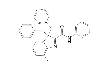 3,3-dibenzyl-7-methyl-N-(o-tolyl)-[3H]indole-2-craboxamide
