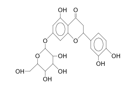5,7,3',4'-Tetrahydroxy-flavanone .beta.-glucoside