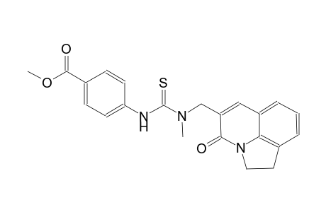 benzoic acid, 4-[[[[(1,2-dihydro-4-oxo-4H-pyrrolo[3,2,1-ij]quinolin-5-yl)methyl]methylamino]carbonothioyl]amino]-, methyl ester