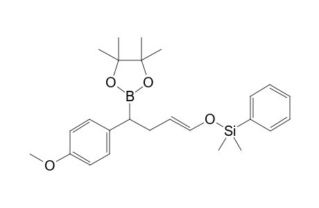 (E)-(4-(4-Methoxyphenyl)-4-(4,4,5,5-tetramethyl-1,3,2-dioxaborolan-2-yl)but-1-enyloxy)dimethyl(phenyl)silane