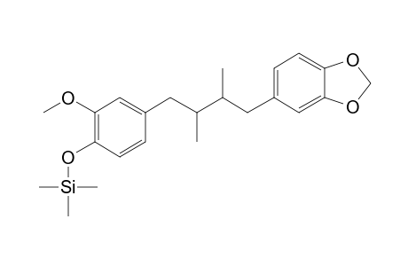 4-[4-(1,3-Benzodioxol-5-yl)-2,3-dimethylbutyl]-2-methoxyphenol, tms derivative