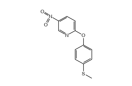 2-[p-(methylthio)phenoxy]-5-nitropyridine