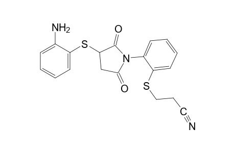 2-[(o-aminophenyl)thio]-N-{o-[(2-cyanoethyl)thio]phenyl}maleimide