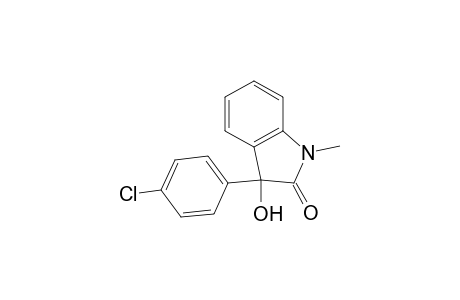 2H-Indol-2-one, 3-(4-chlorophenyl)-1,3-dihydro-3-hydroxy-1-methyl-