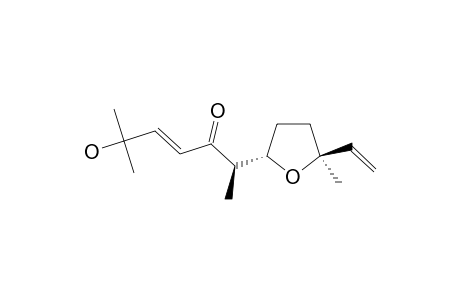 TRANS-HYDROXYDAVANONE;2-(BETA-ETHYL-ALPHA-METHYL)-5-ALPHA-(2-OXO-5-HYDROXY-1,5-DIMETHYLHEX-4-ENYL)-2,3,4,5-TETRAHYDROFURAN