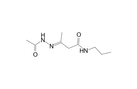 Butanamide, 3-acetylhydrazono-N-n.-propyl-