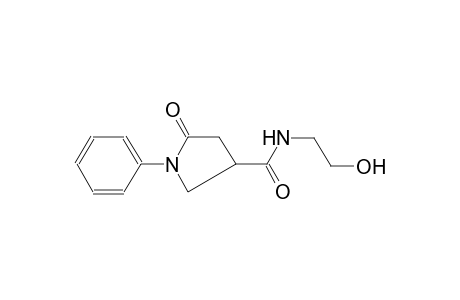 N-(2-Hydroxyethyl)-5-oxo-1-phenyl-3-pyrrolidinecarboxamide