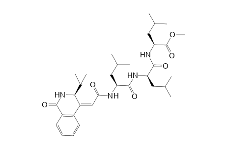 (S)-methyl 2-((R)-2-((S)-2-((Z)-2-((S)-3-isopropyl-1-oxo-2,3-dihydroisoquinolin-4(1H)-ylidene)acetamido)-4-methylpentanamido)-4-methylpentanamido)-4-methylpentanoate