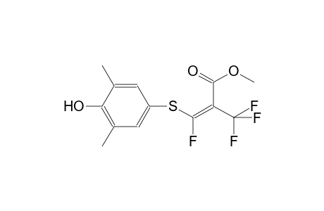 3-Fluoro-3-(4-hydroxy-3,5-dimethyl-phenylsulfanyl)-2-trifluoromethyl-acrylic acid methyl ester