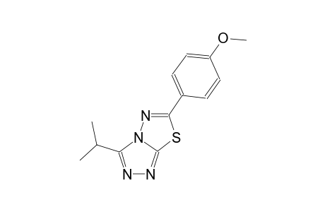 [1,2,4]triazolo[3,4-b][1,3,4]thiadiazole, 6-(4-methoxyphenyl)-3-(1-methylethyl)-