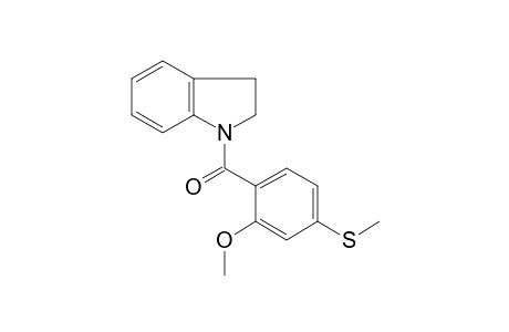 1-[2-Methoxy-4-(methylsulfanyl)benzoyl]indoline