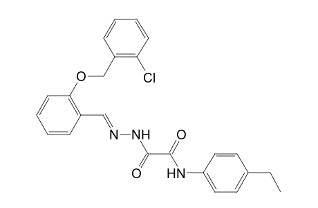 N'-[(E)-[2-(2-chlorobenzyl)oxybenzylidene]amino]-N-(4-ethylphenyl)oxamide