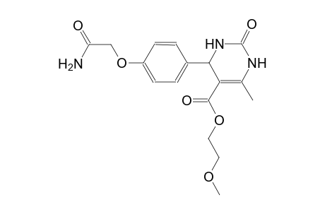 5-pyrimidinecarboxylic acid, 4-[4-(2-amino-2-oxoethoxy)phenyl]-1,2,3,4-tetrahydro-6-methyl-2-oxo-, 2-methoxyethyl ester